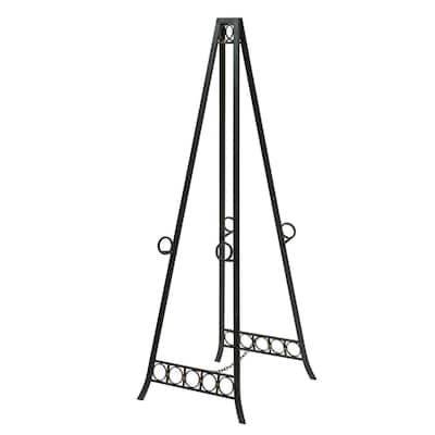 StyleCraft Metal Adjustable Floor Dark Bronze Double Easel - 20 inches