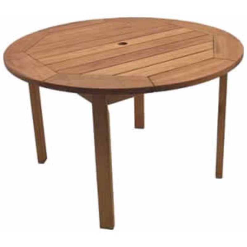 5-Piece Brown Arizona Eucalyptus Round Patio Dining Set 47"