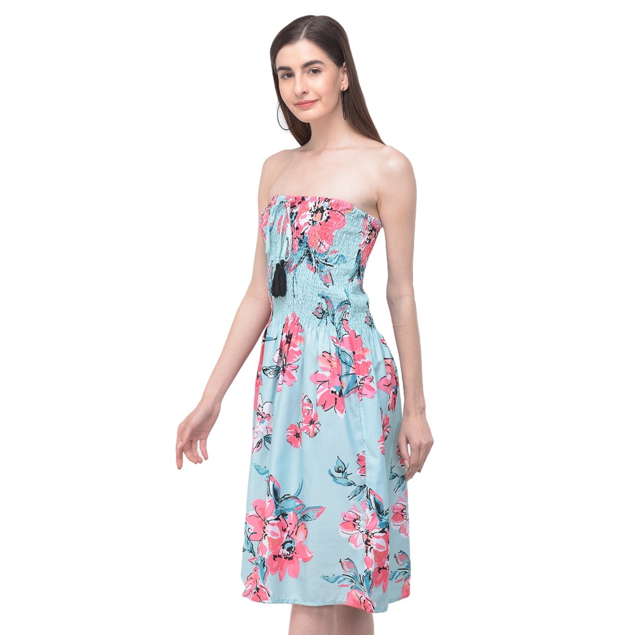 strapless beach dress