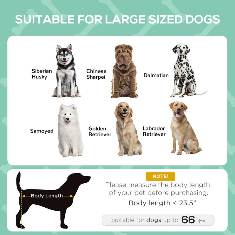 PawHut 36" x 30" Elevated Dog Cot Cooling Pet Bed With UV Protection Canopy Shade