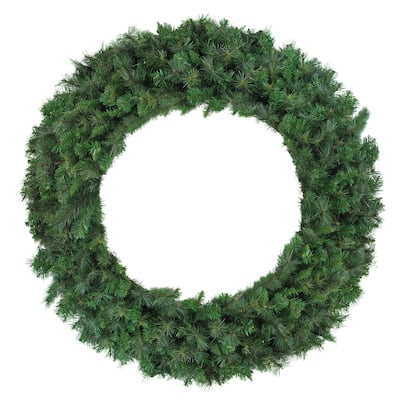 Mixed Canyon Pine Artificial Christmas Wreath - 60-Inch Unlit - 60"