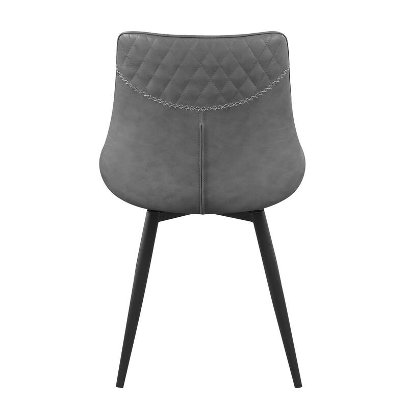 Blakely Grey Tufted Swivel Side Chairs (Set of 2)