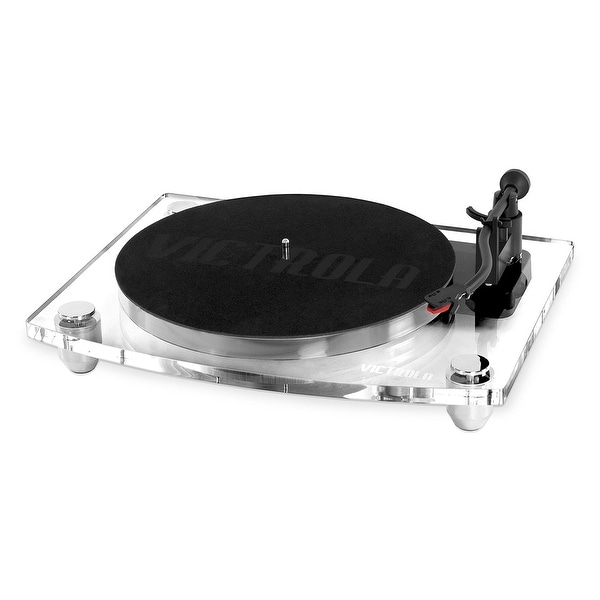 Victrola Acrylic Bluetooth 40 watt Record Player with 2 Speed