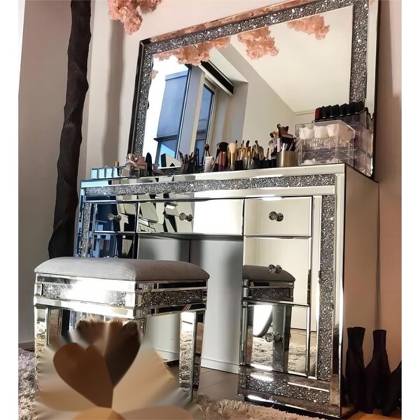 7 drawer mirrored dressing table store