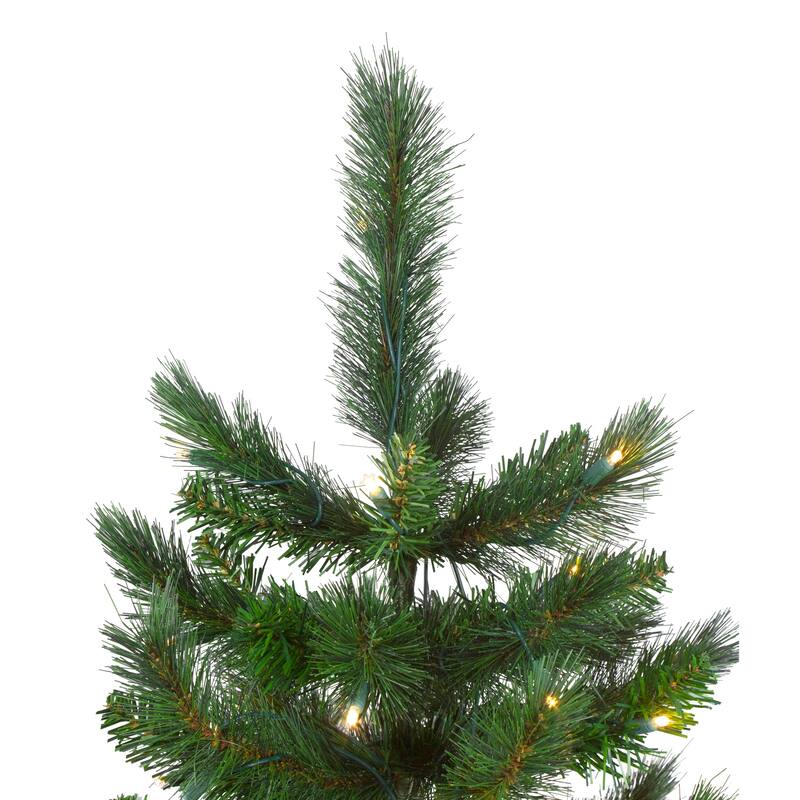 7.5' Medium Mixed Scotch Pine Artificial Christmas Tree Warm White LED - 7.5 Foot