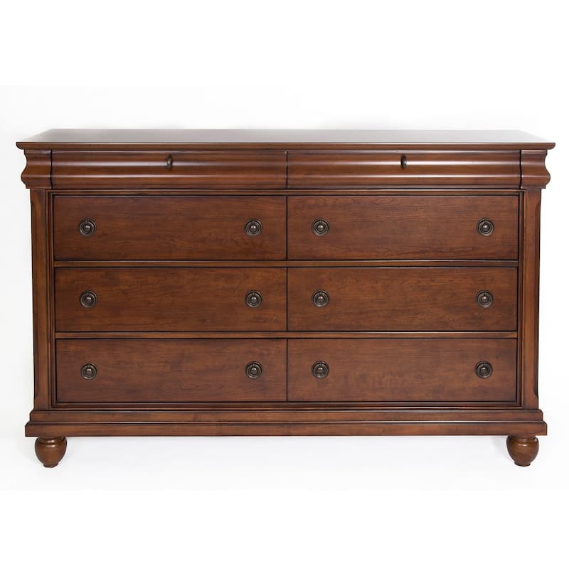 Rustic Traditions Rustic Cherry 8 Drawer Dresser