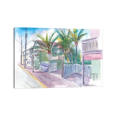 iCanvas "Blue Heaven Thomas St Patio Key West Florida" by Markus & Martina Bleichner Canvas Print