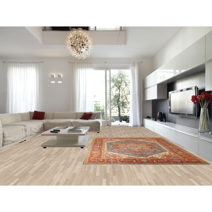 Geometric Heriz Serapi Oriental Area Rug Handmade Wool Carpet - 8'9"x 11'8"