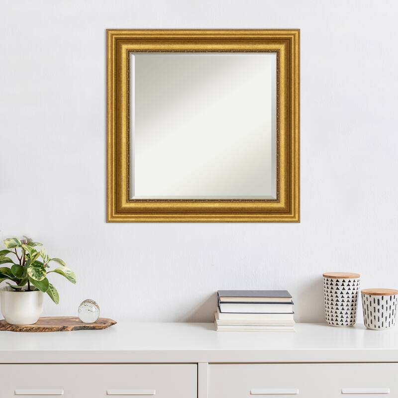 Beveled Wall Mirror - Parlor Gold Frame - Parlor Gold