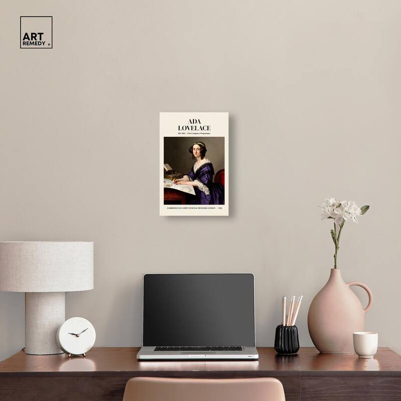 First Programmer Art Canvas by Art Remedy, Gallery Wrapped