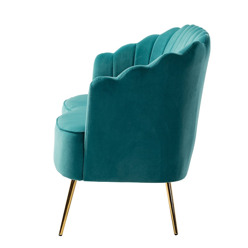 Xabier 52''Loveseat with Flower Shaped Back Design