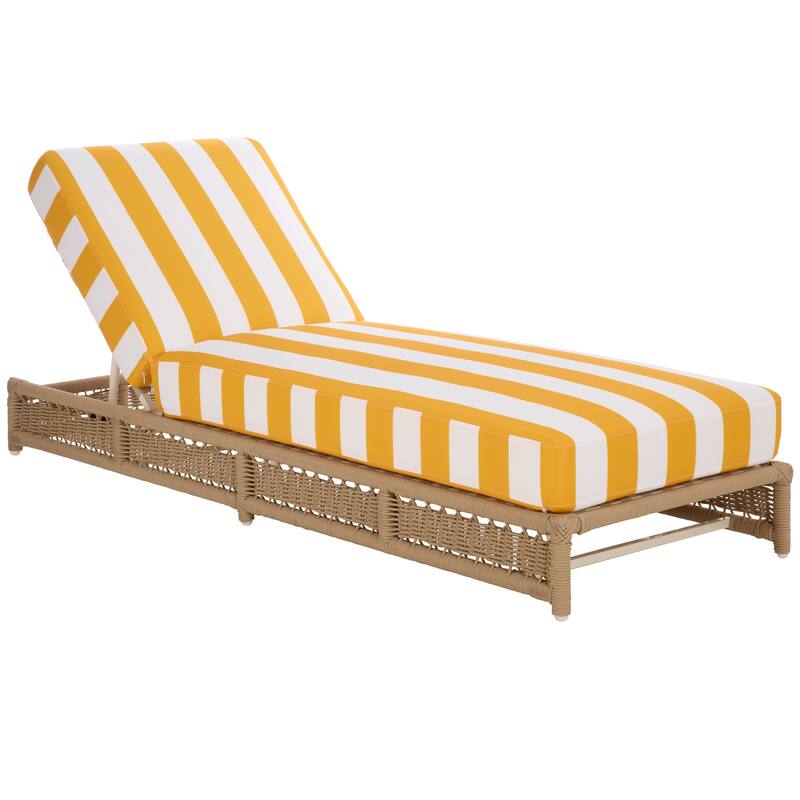SAFAVIEH Outdoor Living Callan Lounger - 75"W x 26"D x 13"H