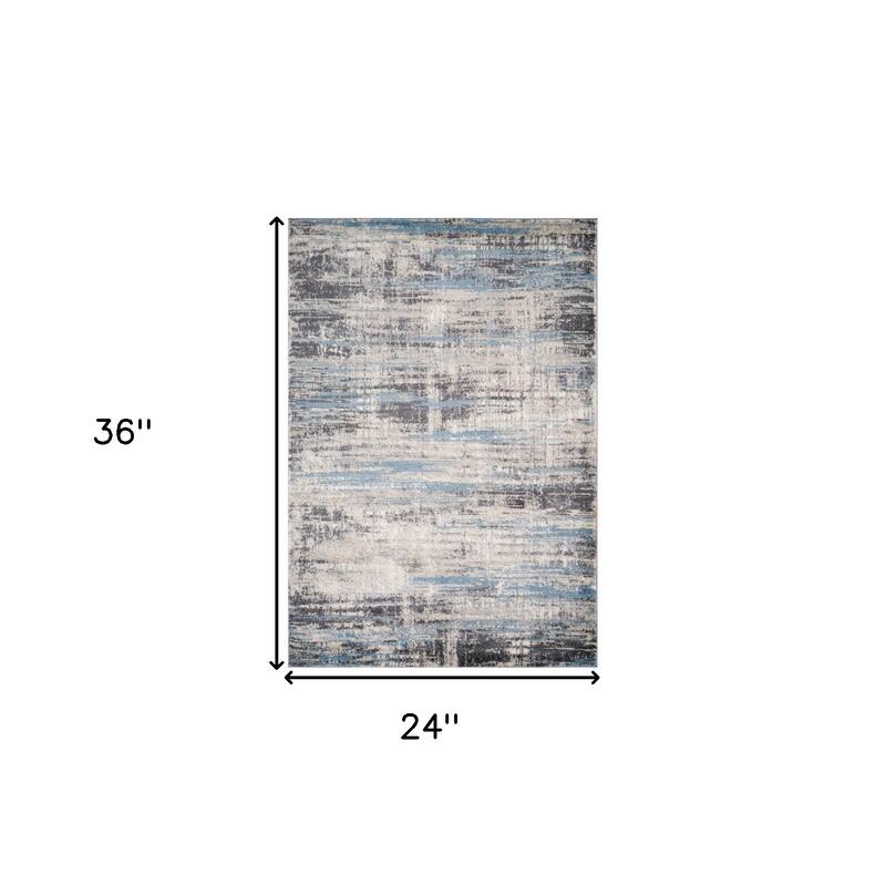 HomeRoots Abstract Modern Rectangle Area Rug