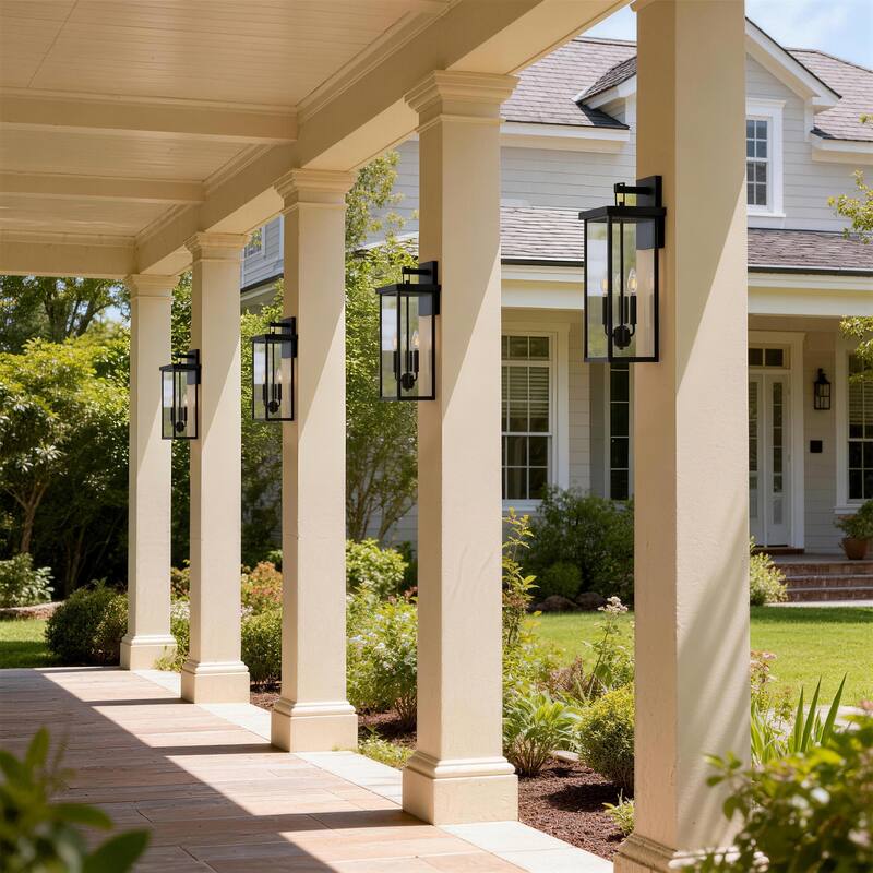 Outdoor Iron Rectangular Wall Light