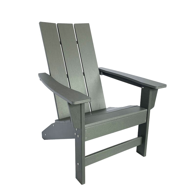 Astro Contemporary All Weather Outdoor Poly Chair - Grey
