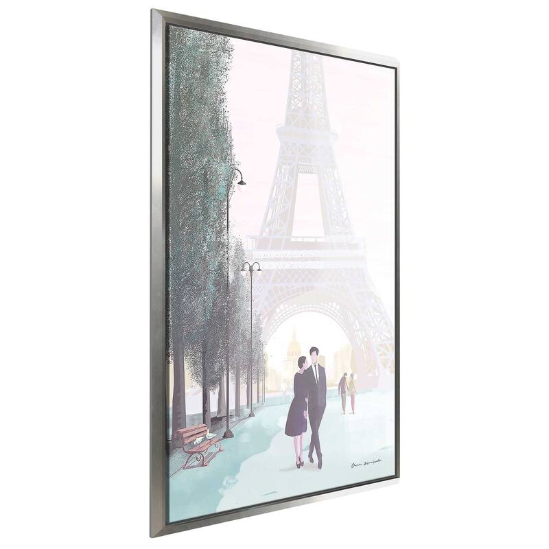 "Paris Love" Print on Floating Canvas