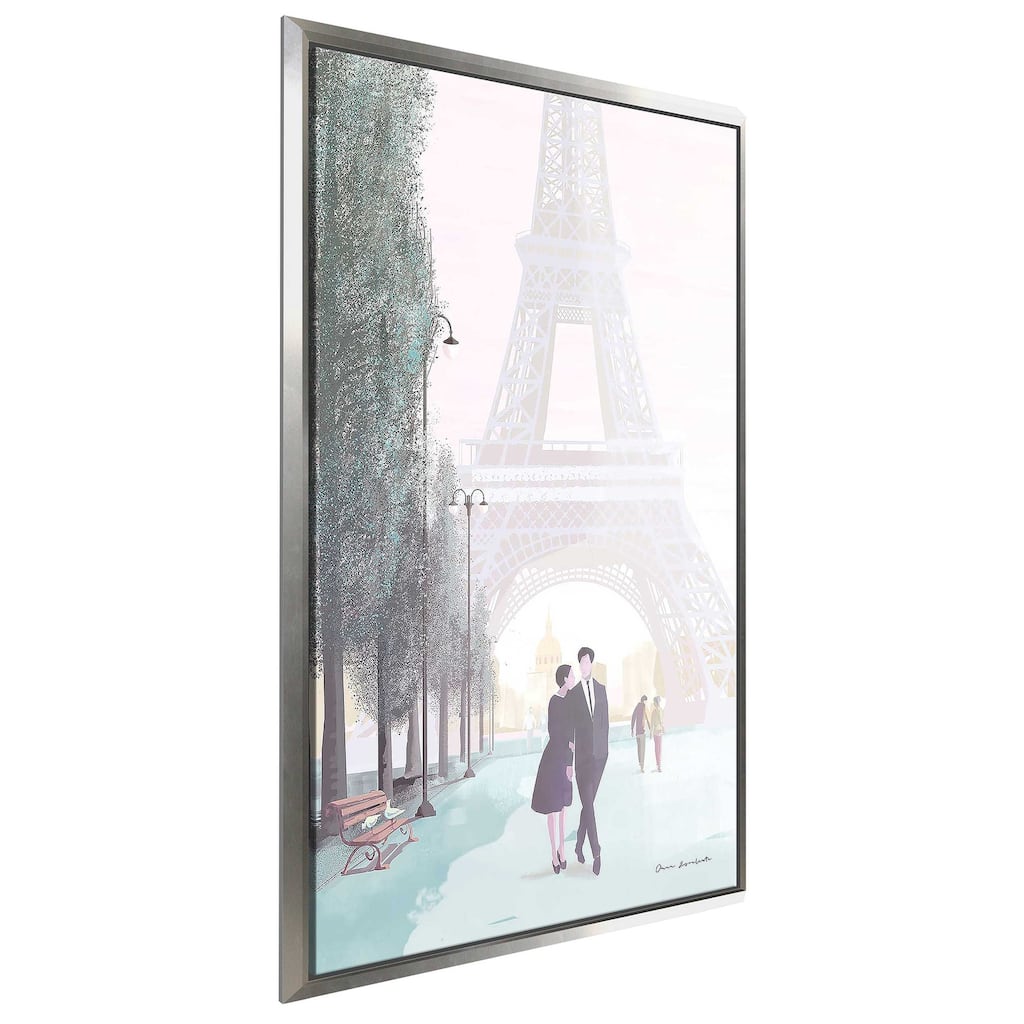 "Paris Love" Print on Floating Canvas