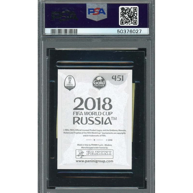 Timo Werner 2018 Panini World Cup Gold Stickers Card #451 PSA 10 - 8'6" x 11'6"