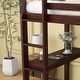 preview thumbnail 44 of 53, Loft Pine Wood Bed Frame with Safety Guardrail,Built-In Desk,Ladder,Twin Size