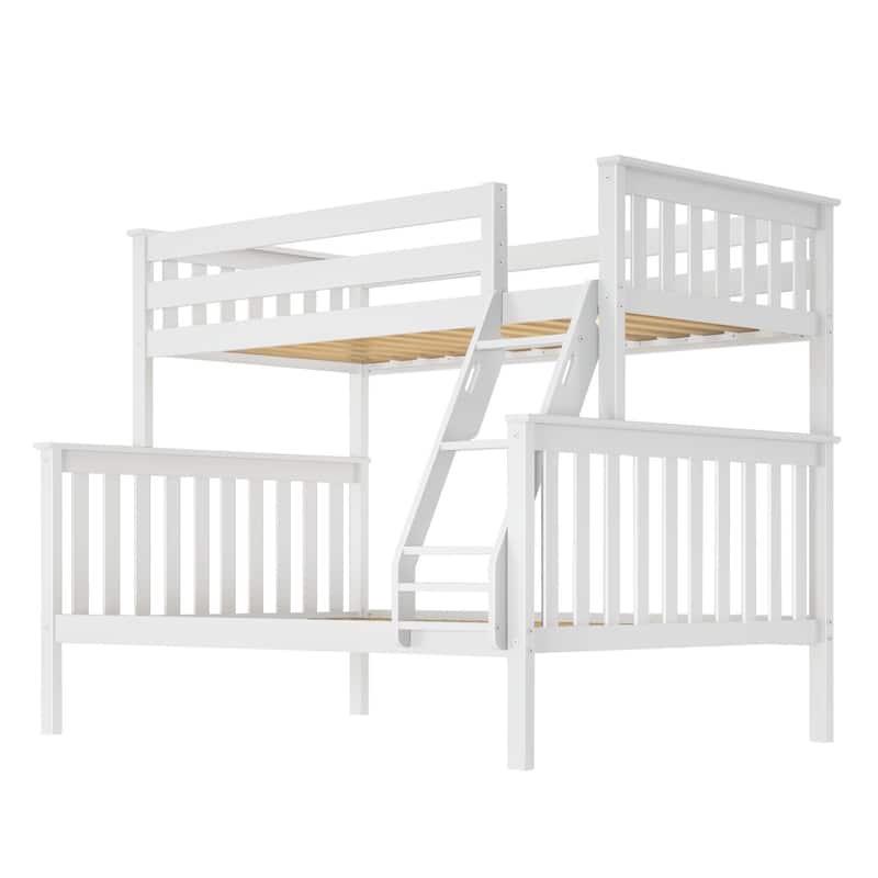 Now Furniture Twin Over Full Bunk Bed with Angled Ladder