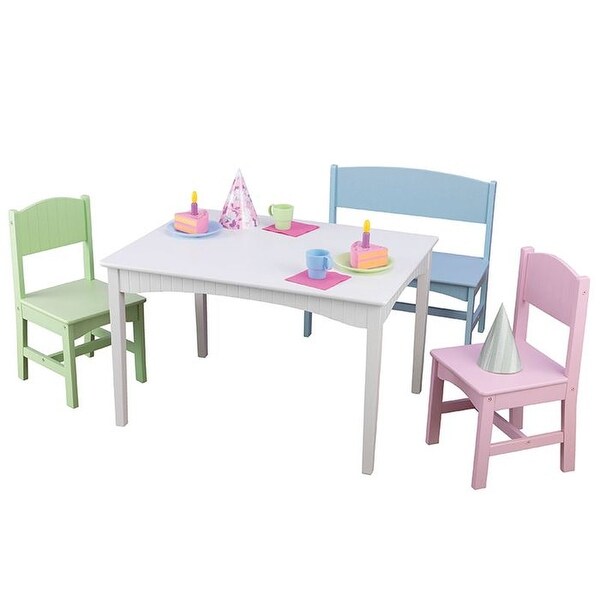 kidkraft nantucket table with bench and chairs