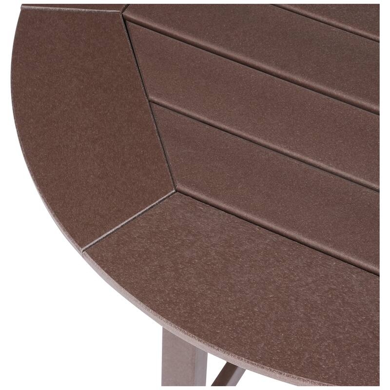 Polytrends Laguna Hdpe All Weather Outdoor Patio 35" Round Counter Table