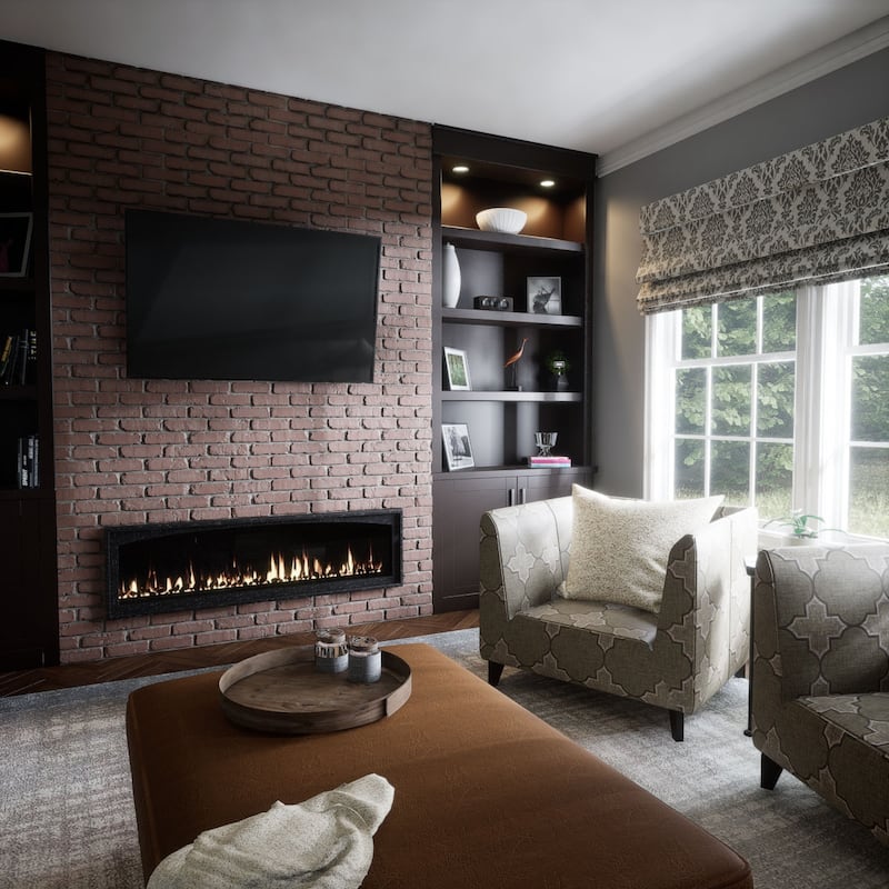EverStone Aged Brick Faux Brick Panel, 46 7/8"W x 27"H x 1 1/4"D
