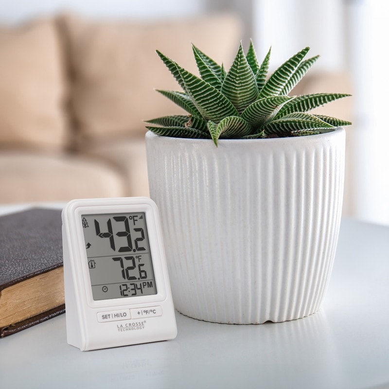 La Crosse Technology White Wireless Digital Thermometer, 308-1409WNH
