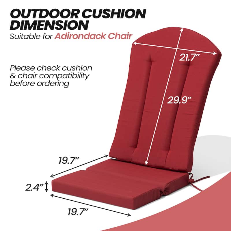 Adirondack Chair Cushion Patio Chair Pad for Indoor and Outdoor