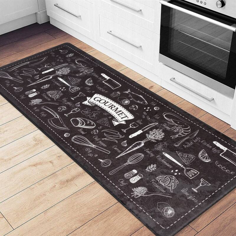 World Rug Gallery Gourmet Anti Fatigue Standing Mat - 18" x 47"