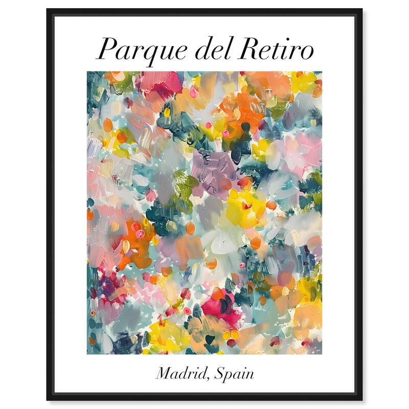 Retiro Park Canvas by Art Remedy - 24" x 30" - Black