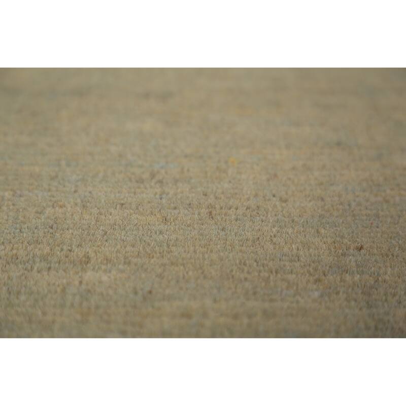 Gabbeh Oriental Rug Handmade Tribal Green Wool Carpet - 5'0" x 6'8"