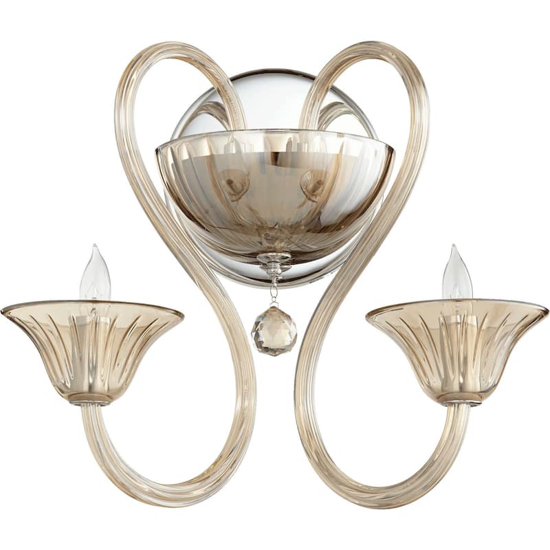 Quorum International Dunbar 2 Light 10" Tall Wall Sconce