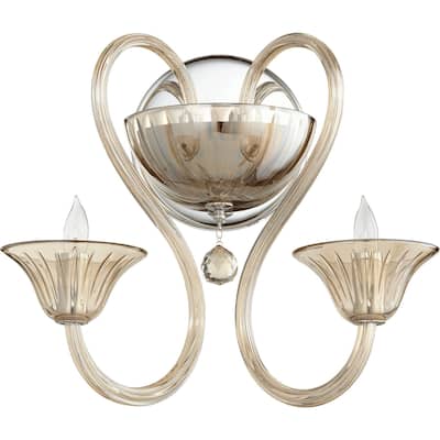 Quorum International Dunbar 2 Light 10" Tall Wall Sconce