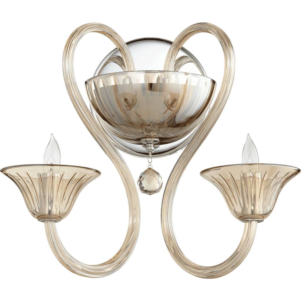 Quorum International Dunbar 2 Light 10" Tall Wall Sconce