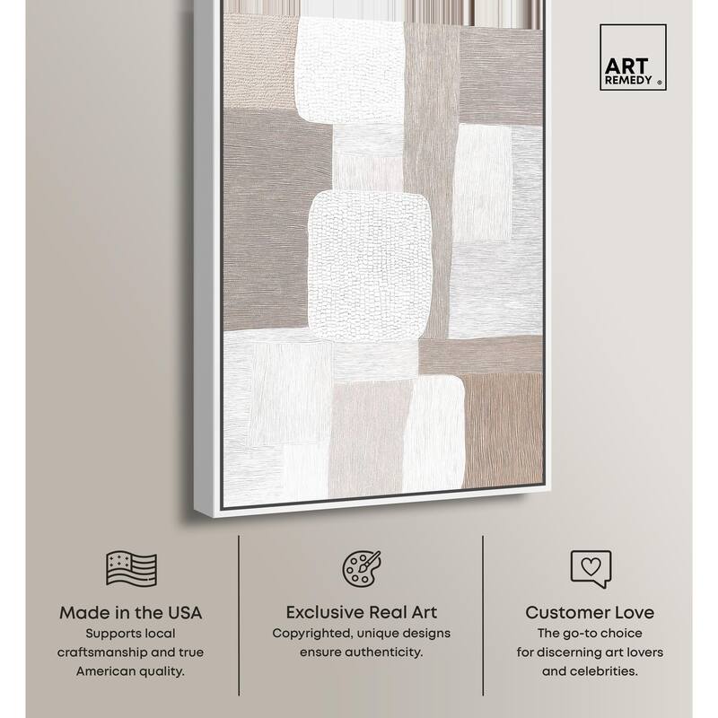 Stucco Squares II Canvas by Art Remedy