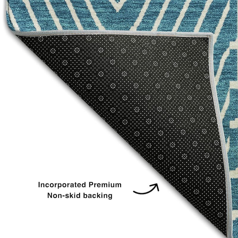 Premium Washable Super Soft Modern Geo Charm Mayfield Rug