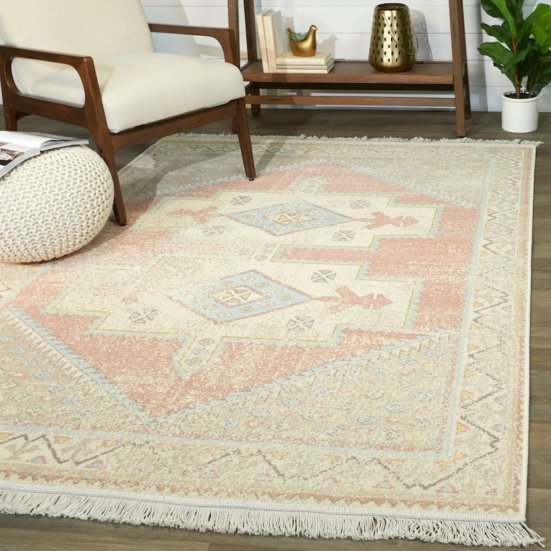 Cervantes Vintage Geometric Recycled Area Rug