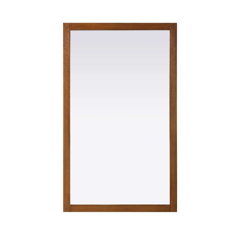 Solene Wooden Rectangle Mirror (60-72 x 36 in.) - Brandy Walnut - 60" x 36"