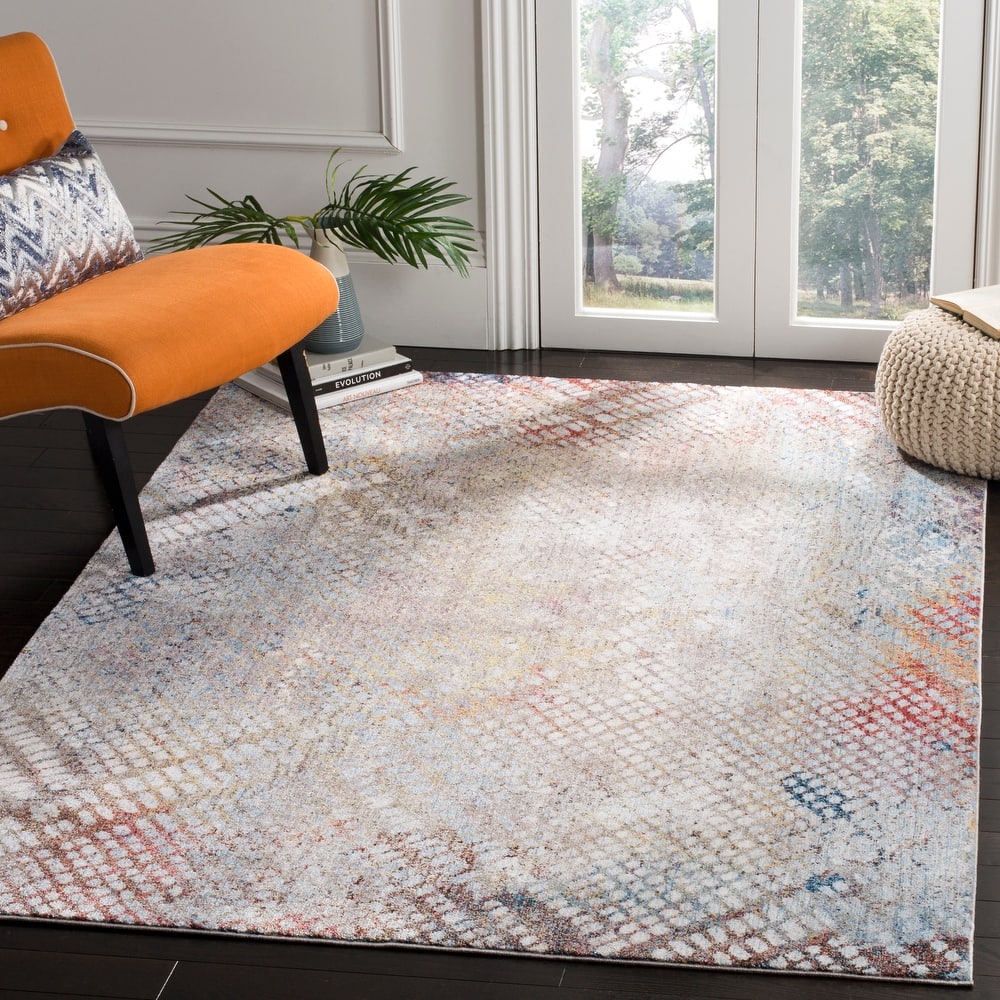 SAFAVIEH Monray Madlyn Modern Abstract Polyester Rug