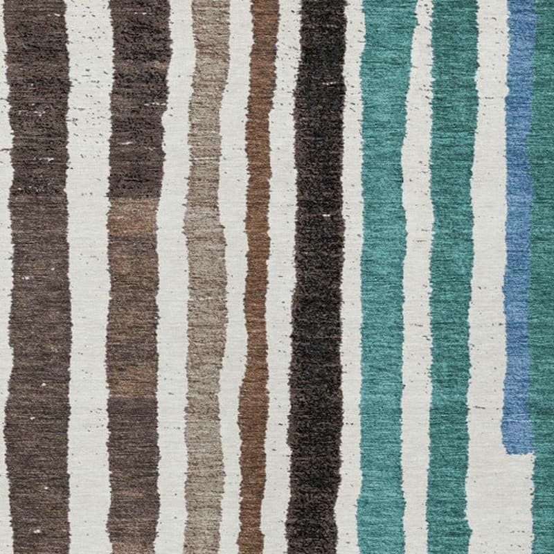 HomeRoots Striped Transitional Rectangle Outdoor Rug