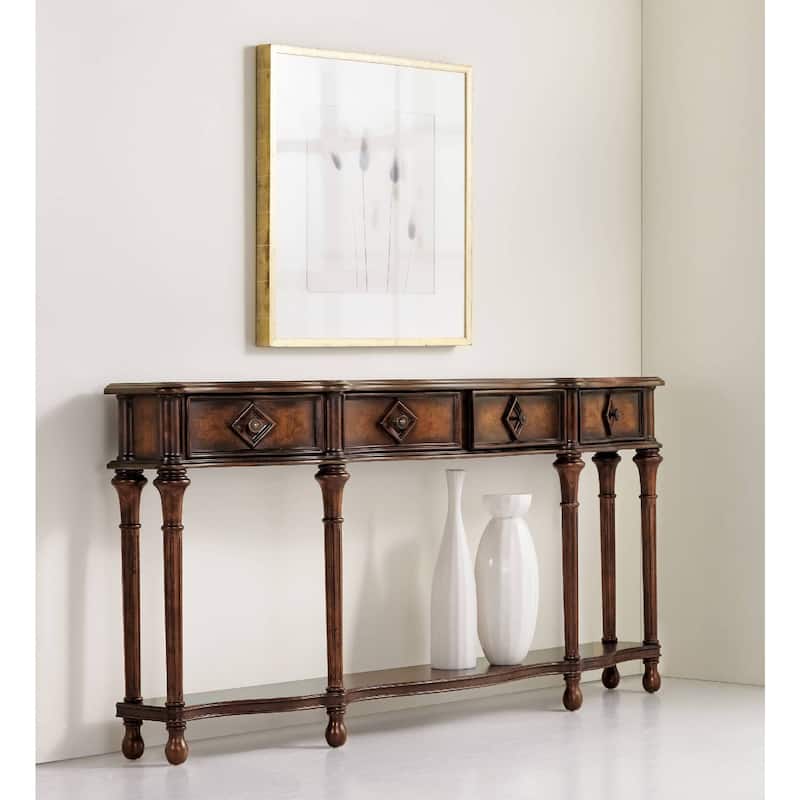 Hooker Furniture 72 Inch Long Hardwood Console Table