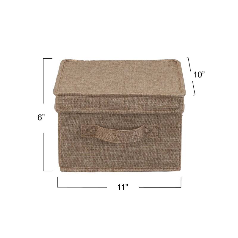 Household Essentials Storage Box with Fully Removable Lid, Set of 2