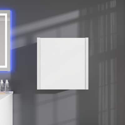 Eviva Libra 14"W x 7"D x 14"H Glossy White Wall-Mounted Linen Cabinet