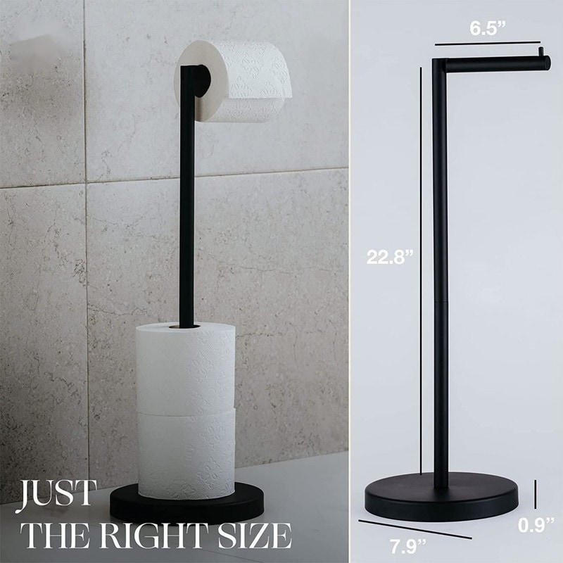 Free Standing Toilet Paper Holder for Bathroom - On Sale - Bed Bath &  Beyond - 36976491