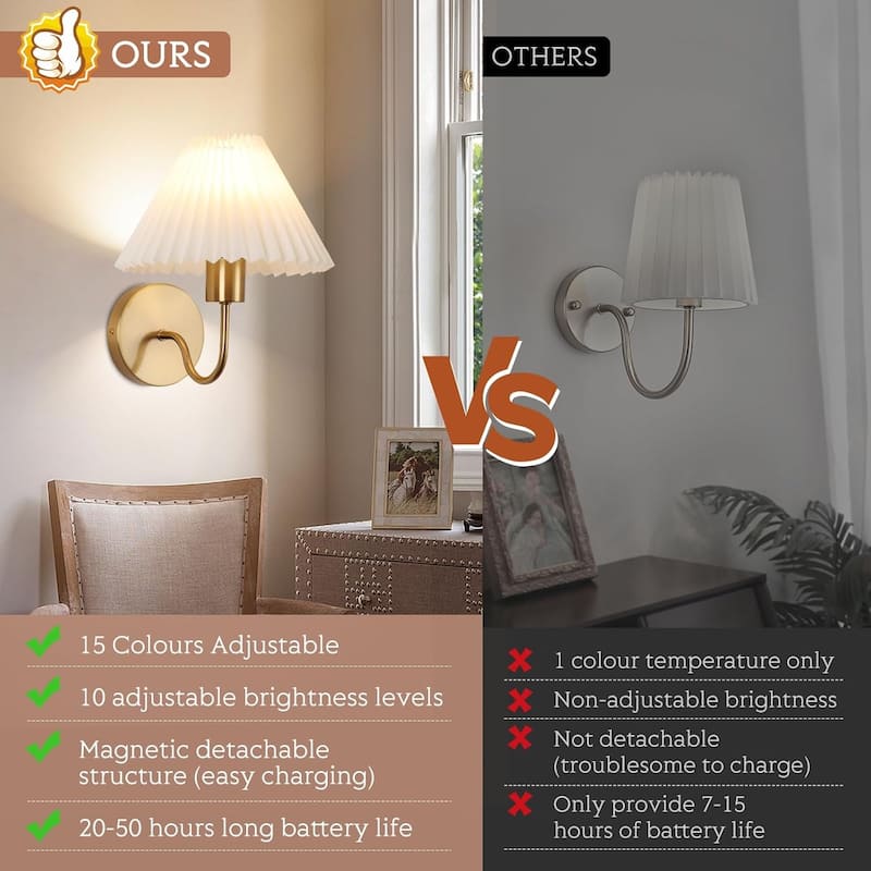 Sets of 2 wall light gold vanity light metal, fabric, acrylic kitchen light