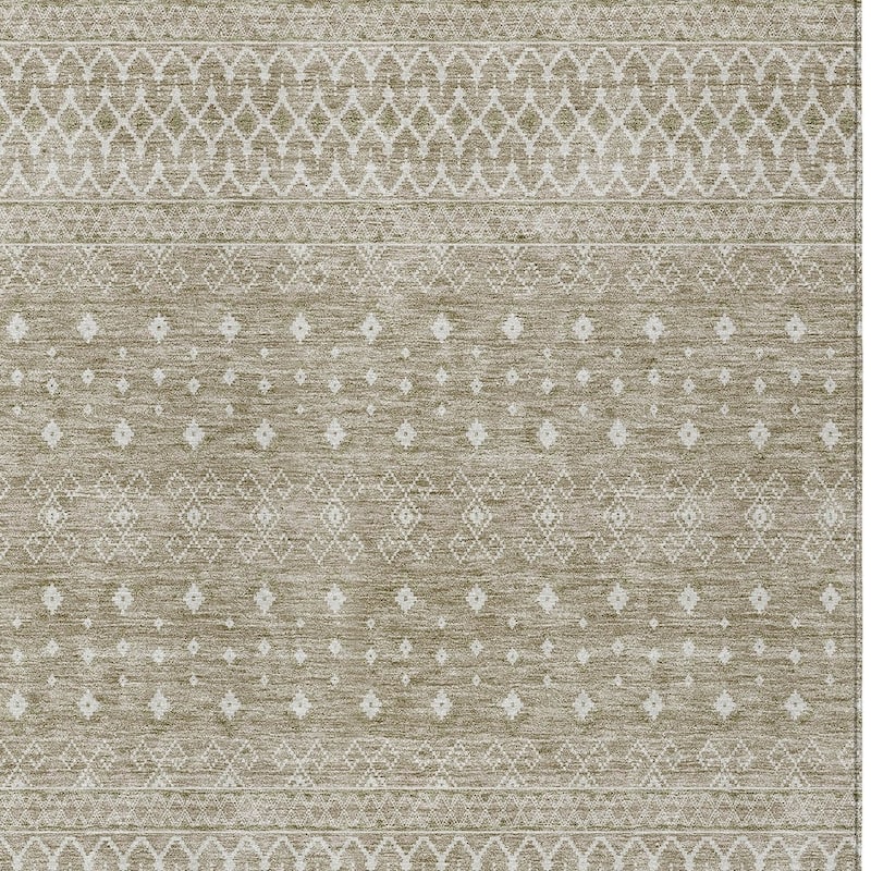 HomeRoots Tribal Transitional Rectangle Outdoor Rug