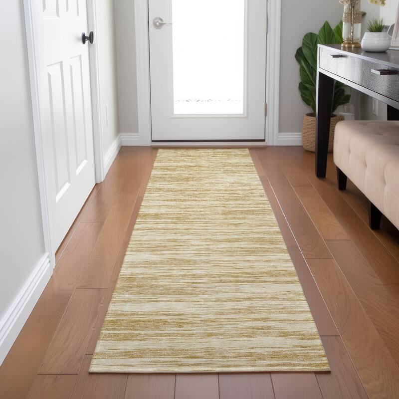 Machine Washable Indoor/ Outdoor Casual Ombre Chantille Rug