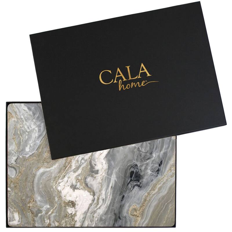 Cala Home Hardboard Placemats - Quartz - Set of 4 - 15.5x11.25x.225