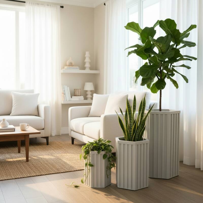 Hexagon Column Planter